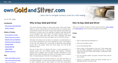 Desktop Screenshot of owngoldandsilver.com