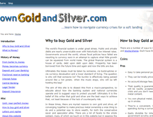 Tablet Screenshot of owngoldandsilver.com